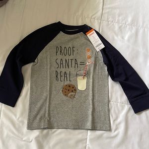 Brand new with tags Santa, Long Sleeve Shirt in Size 4T